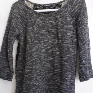 EXPRESS, medium, long sleeve shirt with lace back